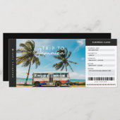 ジャマイカトリップボーディングパストラベルバケーションチケット (正面/裏面)