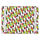 ジャマイカトリニダ賛美ード国家デュアル伝統 テーブルクロス (正面(横))