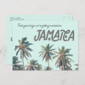 ジャマイカトロピカルビーチ結婚式保存日 案内ポストカード (正面/裏面)