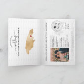 ジャマイカハート行先結婚式パスポートインビタ 招待状 (内部)