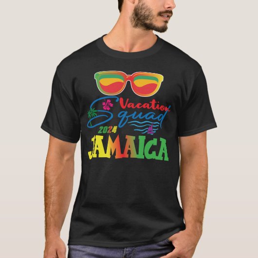 ジャマイカバケーションスクワッド2024マッチング家族旅行 Tシャツ (正面)