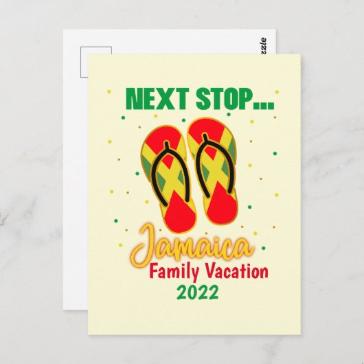 ジャマイカバケーション次ストップのジャマイカグループマッチング  ポストカード (正面/裏面)