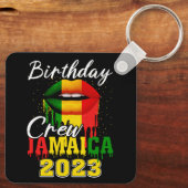 ジャマイカバケーション誕生日クルー2023ガールズトリップカー キーホルダー (裏面)