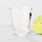 ジャマイカバタフライシャドーモノグラム ショットグラス (左)