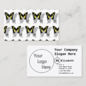 ジャマイカバタフライシャドーモノグラム 名刺 (正面/裏面)