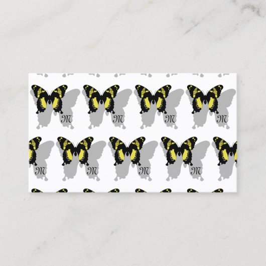 ジャマイカバタフライシャドーモノグラム 名刺 (正面)