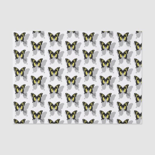 ジャマイカバタフライシャドーモノグラム 薄葉紙 (正面)