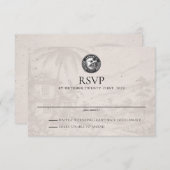 ジャマイカパスポート結婚式RSVPカード 出欠カード (正面/裏面)