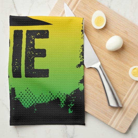 ジャマイカパトゥワことわざイリーチルアウトリラックス キッチンタオル (四つ折り)