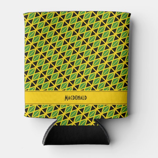 ジャマイカパーソナライズされた国旗 缶クーラー (正面)