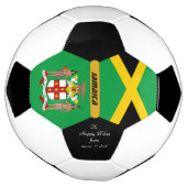 ジャマイカパーソナライズされた、国旗、フォトサッカーボール サッカーボール (回転)
