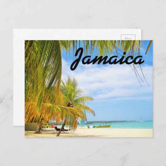 ジャマイカビーチはがき ポストカード (正面/裏面)
