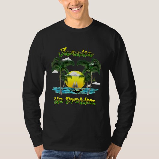 ジャマイカビーチカリブのアイランド問題なし Tシャツ (正面)