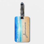 ジャマイカビーチサンライズ ラゲッジタグ (裏面縦)