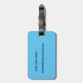 ジャマイカビーチタグ内の2つのチェア ラゲッジタグ (裏面縦)