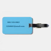 ジャマイカビーチタグ内の2つのチェア ラゲッジタグ (裏面横)