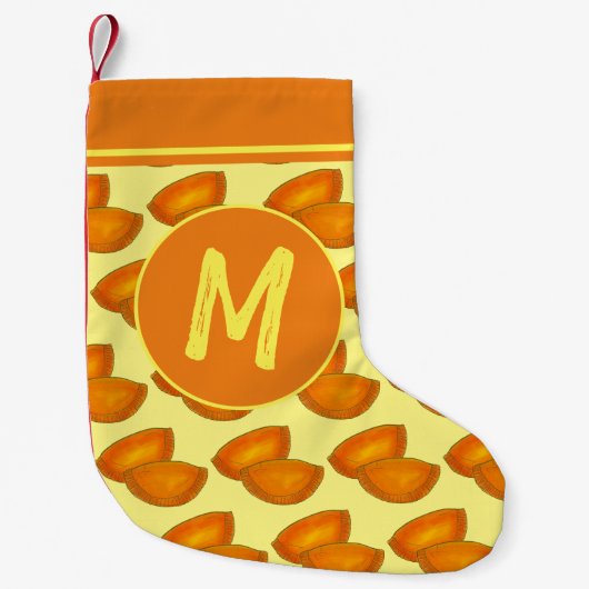 ジャマイカビーフパティカリブのレストランフード スモールクリスマスストッキング (正面)