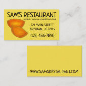 ジャマイカビーフパティカリブのレストランフード 名刺 (正面/裏面)
