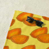 ジャマイカビーフパティパティペストリーパーソナライズされた ビーチタオル (インサイチュ)