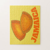 ジャマイカビーフパティパティーズ食品料理ジャマイカ ジグソーパズル (縦)