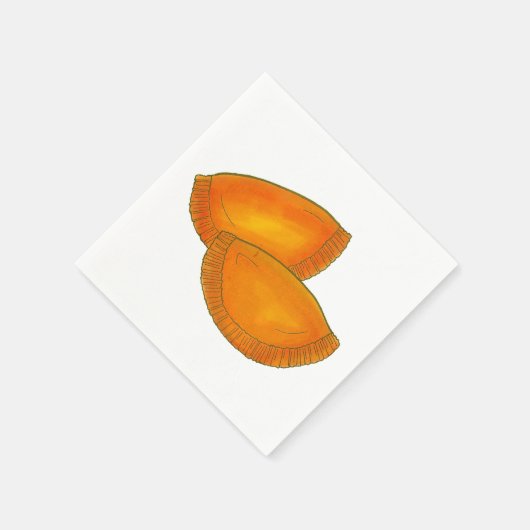 ジャマイカビーフパティパティーズ食品料理ジャマイカ スタンダードカクテルナプキン (角)