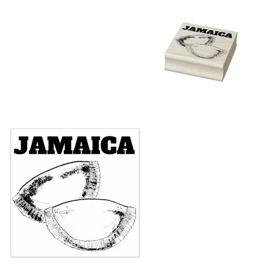 ジャマイカビーフパティパティーズ食品料理ジャマイカ ラバースタンプ (押印)