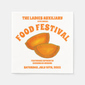 ジャマイカビーフパティフードフェストカリブの料理 スタンダードカクテルナプキン (正面)