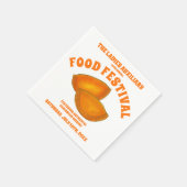 ジャマイカビーフパティフードフェストカリブの料理 スタンダードカクテルナプキン (角)