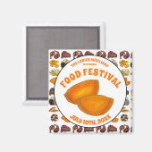 ジャマイカビーフパティフードフェストカリブの料理 マグネット (正面/裏面)