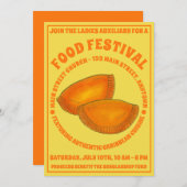 ジャマイカビーフパティフードフェストカリブの料理 招待状 (正面/裏面)
