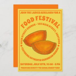 ジャマイカビーフパティフードフェストカリブの料理 招待状