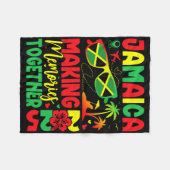 ジャマイカファミリー懇親会2025思い出の作成Vacati フリースブランケット (正面(横))