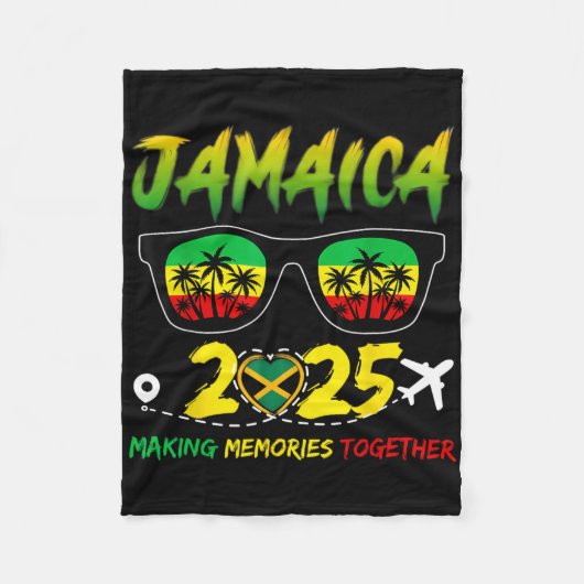 ジャマイカファミリー懇親会2025思い出の作成Vacati フリースブランケット (正面)