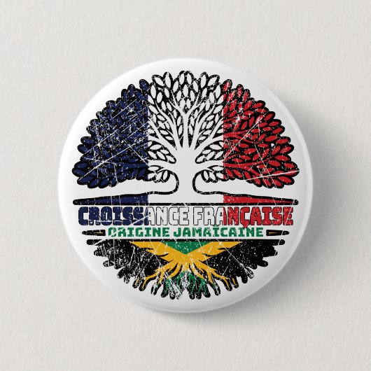 ジャマイカフランスの・フランス国旗 缶バッジ (正面)