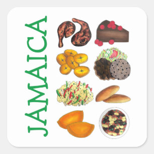 ジャマイカフーズカリブのアイランド料理料理 スクエアシール