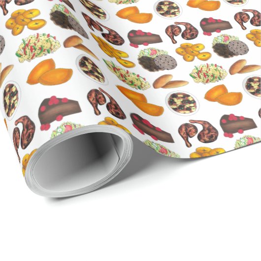 ジャマイカフーズカリブのカレーヤゴジャークチキン ラッピングペーパー (ロールコーナー)