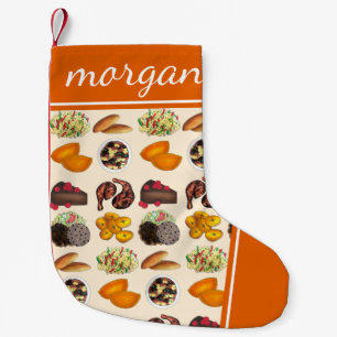 ジャマイカフードアキーサルトフィッシュカレーヤギのブルラケーキ スモールクリスマスストッキング