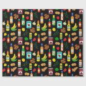 ジャマイカフードアンドスパイス誕生日 ラッピングペーパー (フラット)