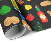 ジャマイカフードアンドスパイス誕生日 ラッピングペーパー (ロールコーナー)