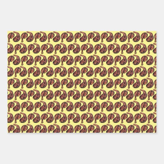 ジャマイカフードジャークチキンブルカキフビーフパッティ ラッピングペーパーシート (正面)