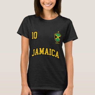 ジャマイカフード付きスウェットシャツナンバー10サッカーチームスポーツジャマイカ Tシャツ