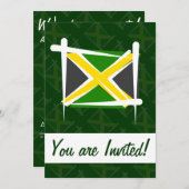 ジャマイカブラシ旗 招待状 (正面/裏面)