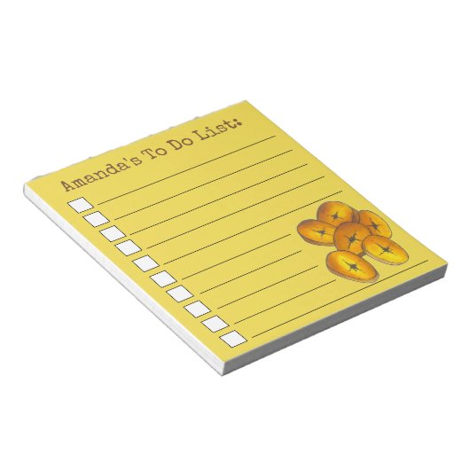 ジャマイカプランテンズフライドバナナスグルメto Doリスト ノートパッド (アングル)