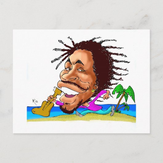 ジャマイカボブからのキス ポストカード (正面)