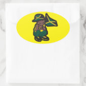 ジャマイカボーイ 楕円形シール (バッグ)