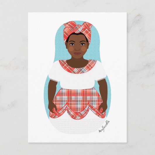 ジャマイカマトリョスカハガキ ポストカード (正面)