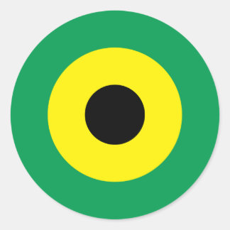 ジャマイカモダンラウンドステッカー2 ラウンドシール