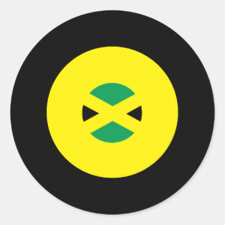 ジャマイカモダンラウンドステッカー ラウンドシール