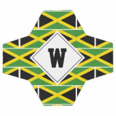 ジャマイカモノグラム愛国国旗 サッカーボール (フラット)