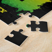 ジャマイカラスタファリアンIRIEラスタ国旗の色 ジグソーパズル (側面)